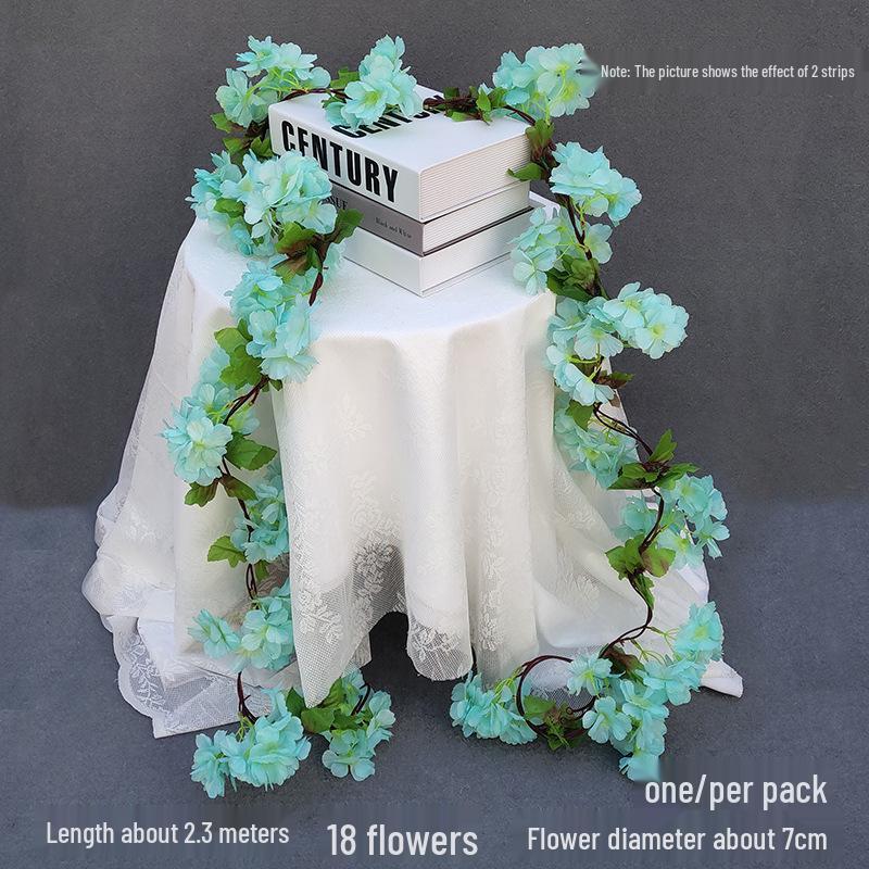 Artificial Rose Vine for Wedding Arches, Staircase Railings, and Ceiling Decor