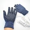 USB Electric Heating Knitted Warm Gloves Double-sided Heated Palm Glue Points Anti-slip Touch Screen Men and Women Outdoor Sports Riding