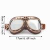 Okulary Pilotki Retro Ochrona UV Wiatroszczelne Okulary do Terenu Okulary Motocyklowe Sporty na Świeżym Powietrzu