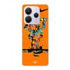 Case - Maniacase - Xiaomi Redmi Note 14 5G - Flexible - Orange - Graffiti Nike Just Do It