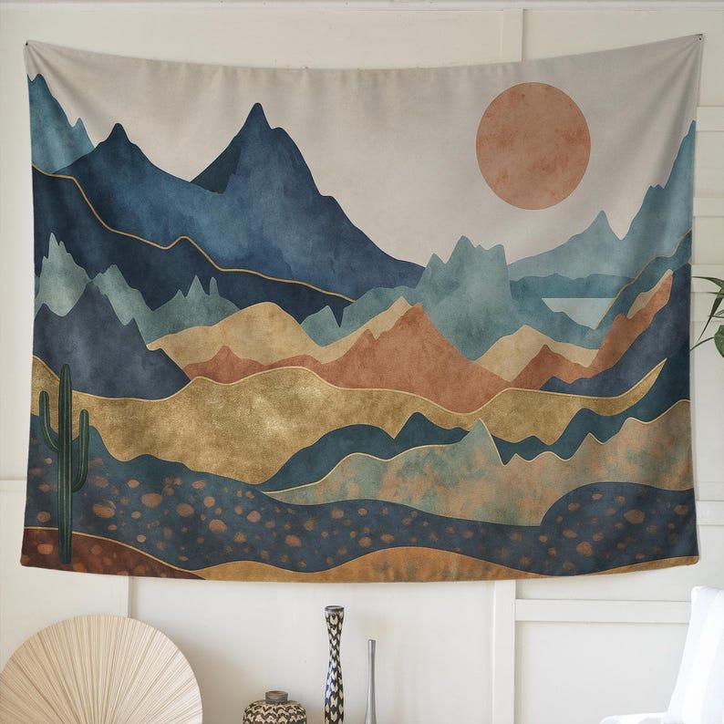 desert mountains tapestry 75x100