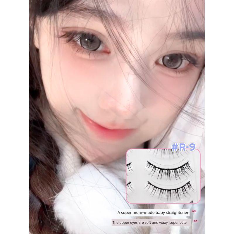 Dream Deer R-9 One-Piece False Eyelashes Natural Look Hard Stem Single Eyelid Support Double Eyelid Eyelashes 2026 New Model