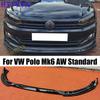 Fit for VW Polo Mk6 Typ AW Standard TSI TDI 2018 2019 2020 2021 2022 Front Bumper Splitter Lip Diffusers 3pcs