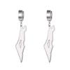  Exquisite Country Map Dangle Piercing Earrings Stainless Stee Arabic Calligraphy Geography Earring Amulet Jewelry Gifts