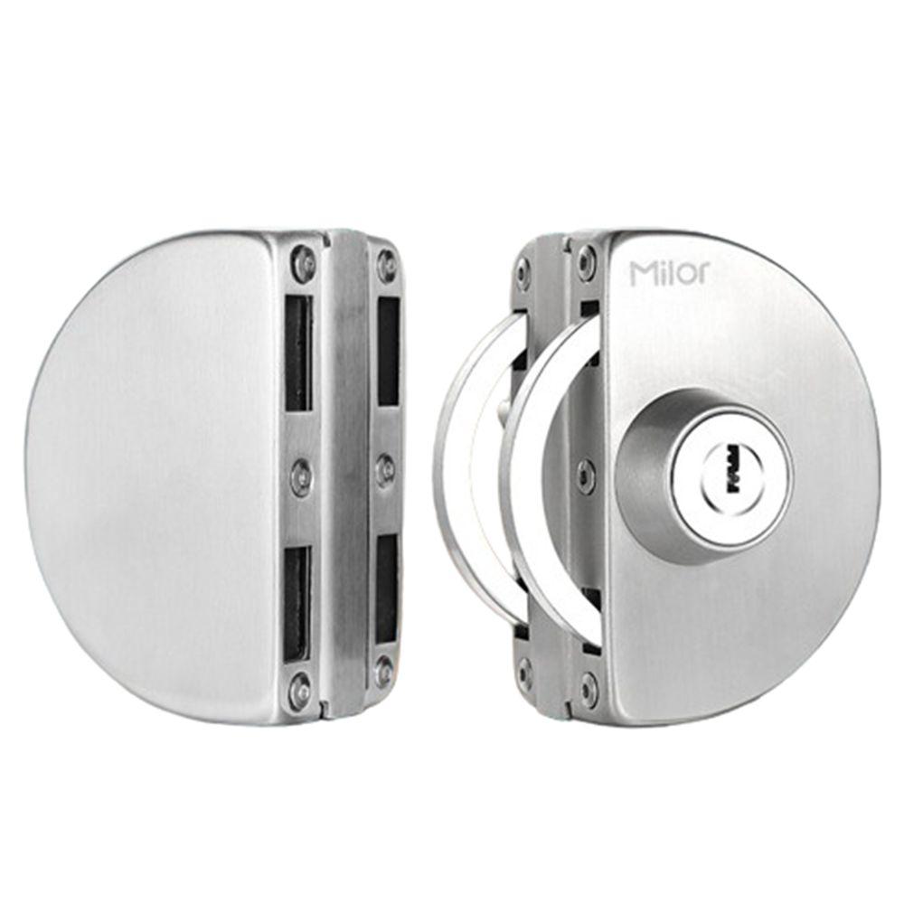 

13-18 мм Замок для офисной стеклянной двери 3 ключа Замки для комнатных дверей Замки для стеклянных витрин Магазин Double Door(Double Lock)