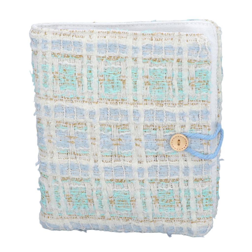 Álbum de Fotos para Câmera Instantânea 160 Bolsos com Capa de Tecido Fichário para Cartões de Foto para Foto 3 Polegadas Azul