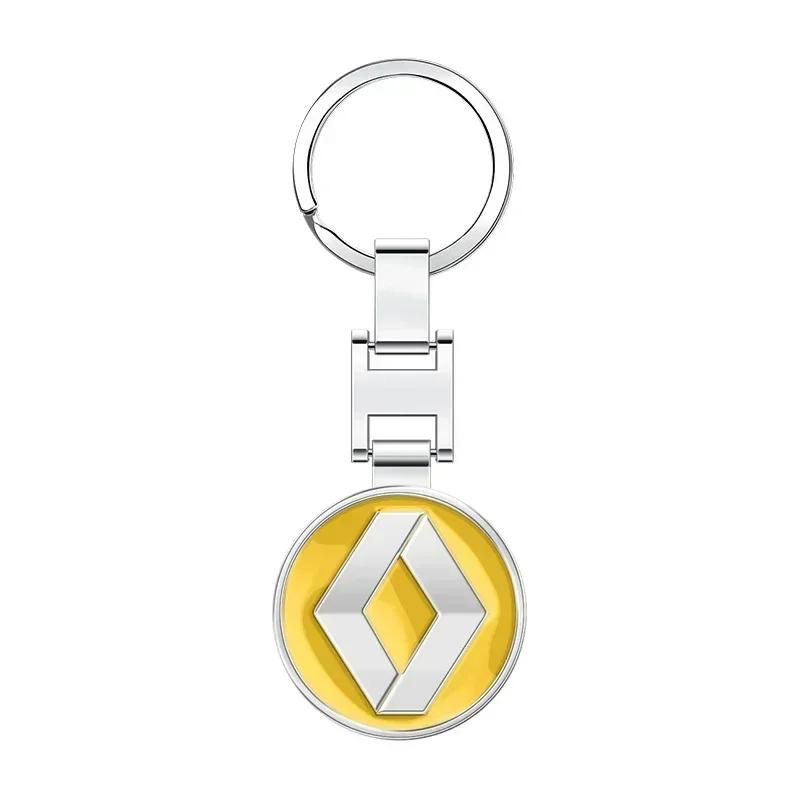 Interiördekaler 1 st Bilnyckelring Märke Nyckelringar Metall Biltillbehör För Renault Megane 2 3 Clio Scenic Duster Kaptur