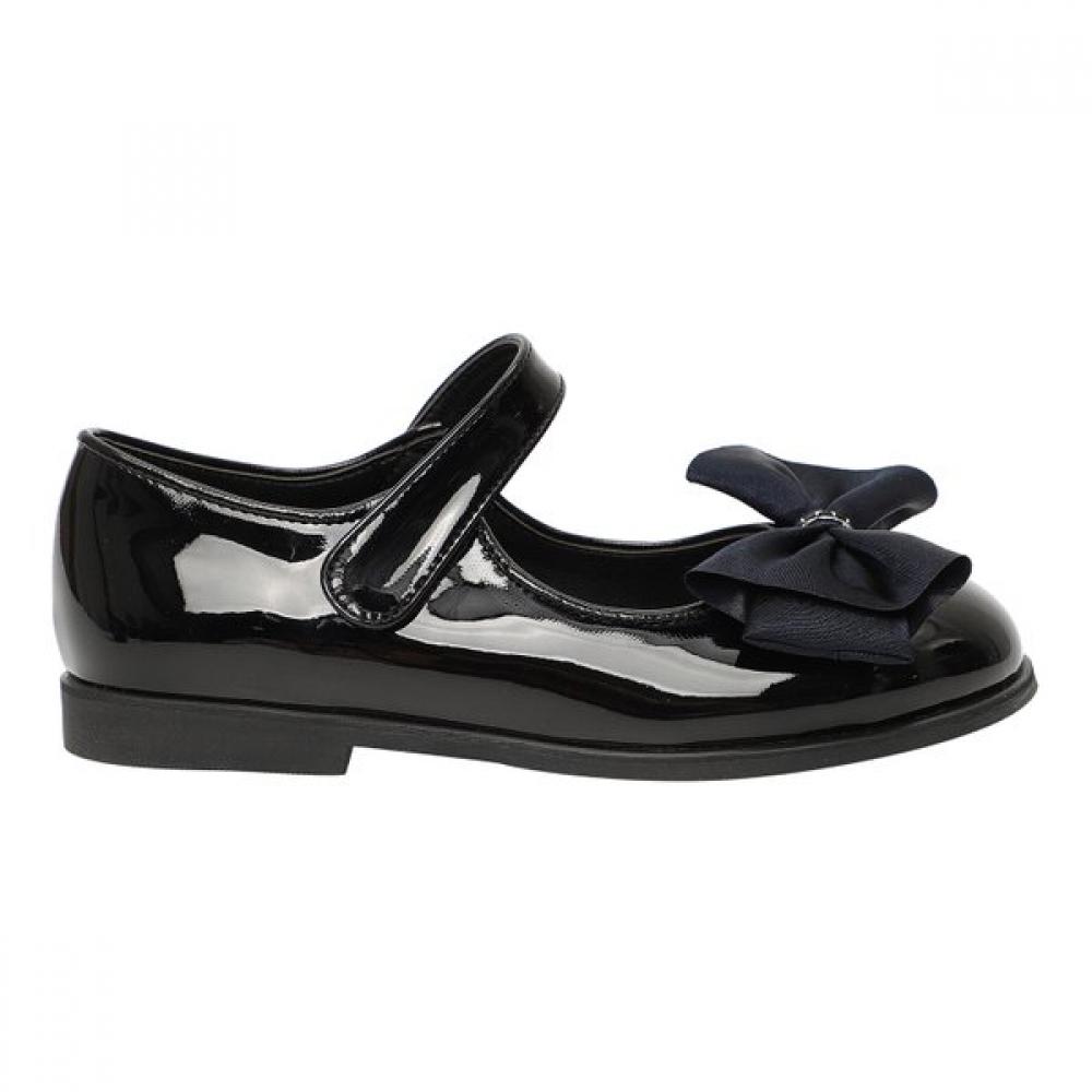 The Coffee Bean   Tea Leaf Black Enamel Ribbon Shoes Ba12af01bk