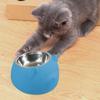 15° Angled Dog Bowl, Kibble Dispenser, Cartoon Design, Sturdy, Pet Accessory, Lightweight,