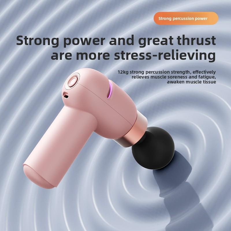 Mini Pistola Fascial Massageador de Relaxamento Muscular Membrana Muscular Pescoço Agarrar Profissional Fitness Elétrico Vibração Pistola de Massagem