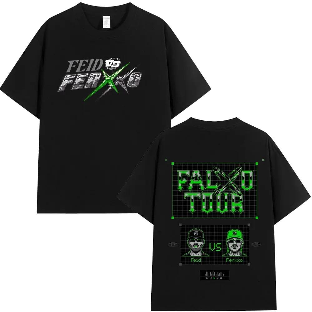 

Футболка с мерчем рэпера Feid Ferxxo Tour 2026 Мужская Женская Мода Хип-Хоп Футболки Хлопок Повседневная Футболка с Коротким Рукавом Подарки для Фанатов Топ 4XL
