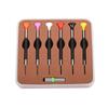 Octagonal 6Pcs Precision T-type Anti-slip Durable Watch Screwdriver Set Stainless Steel Black Handle Repair Tools Kit