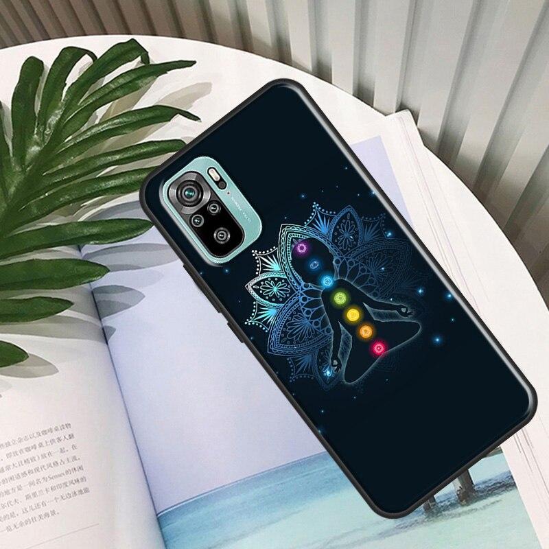 Mandala Chakra Yoga Case For Xiaomi Redmi Note 11 Pro Back Cover For Redmi Note 10 8 9 Pro 9S 10S 9A 9C 9T