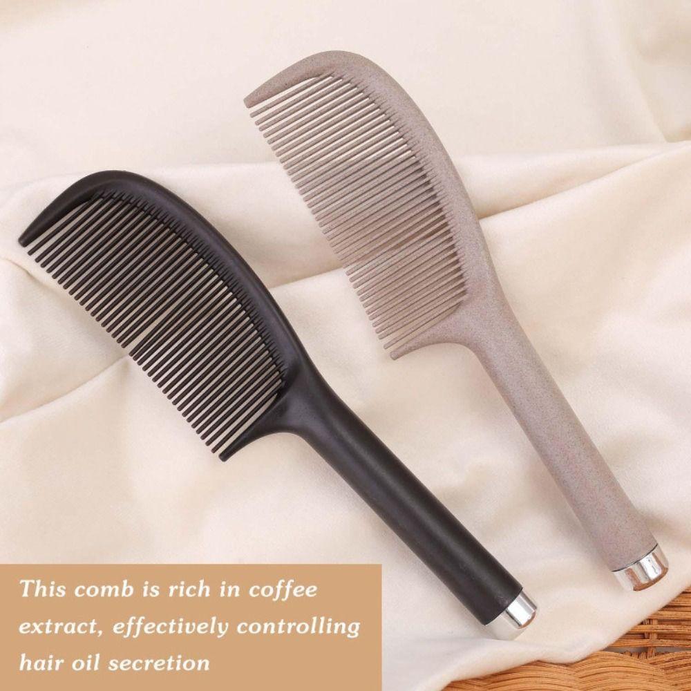 Portable Anti-Static Coffee Grounds Comb Oil-removing Tangle-free Fluffy Comb Hair Comb Create Smooth and Beautiful Hair