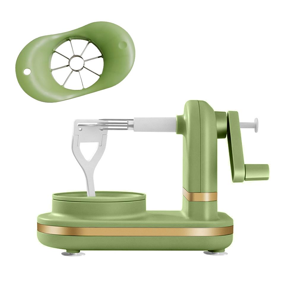 Manual Food Crusher Multifunctional with Stainless Steel Blades Hand Crank Fruit Peeler Food Peeling Machine for Kitchen Gadgets