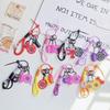 Mini Dumbbell Gym Lover Key Chain Hand-Woven Nylon Rope Pendant Fitness Keychain  Small Gifts