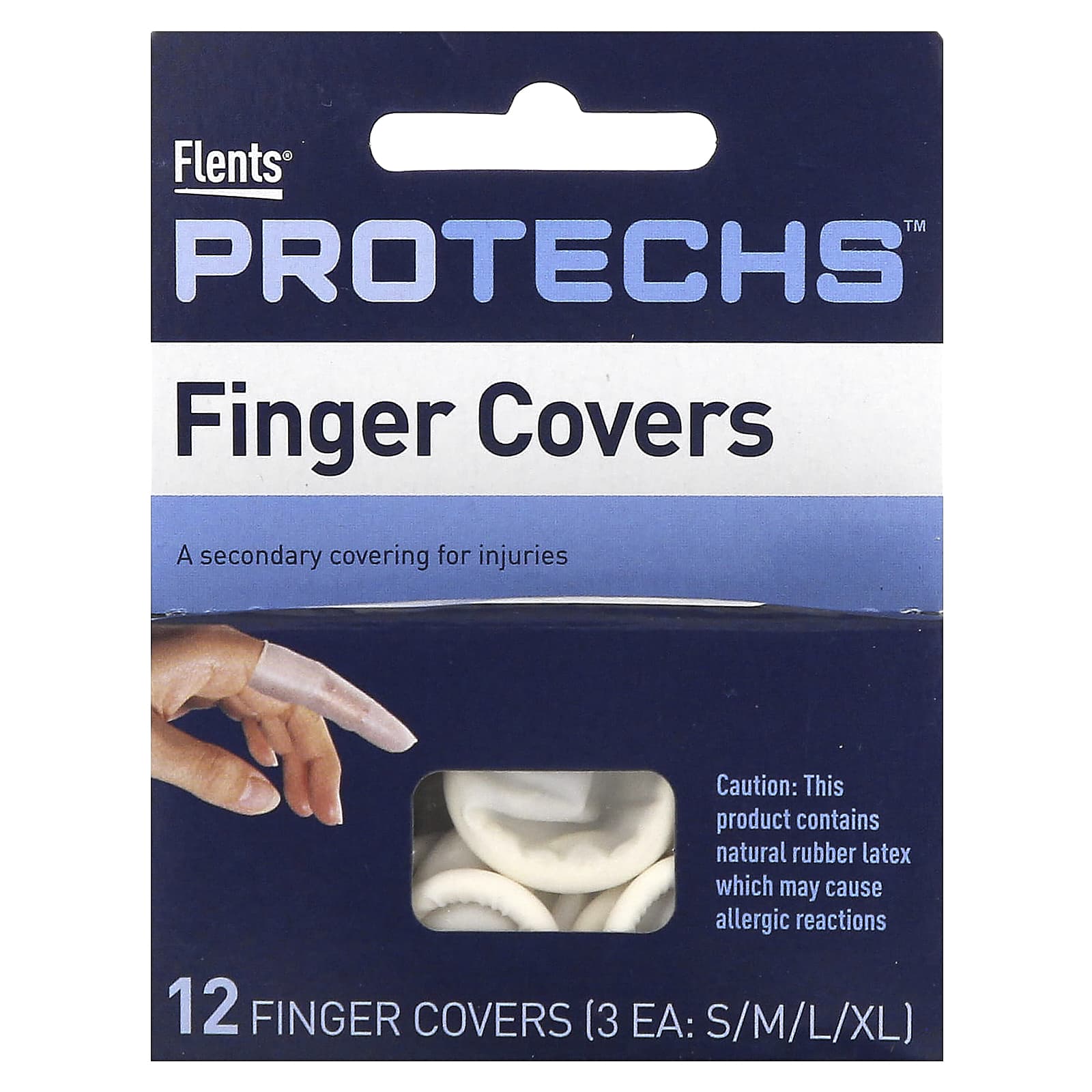 

Protechs, Finger Covers, S, M, L, XL, 12 Covers