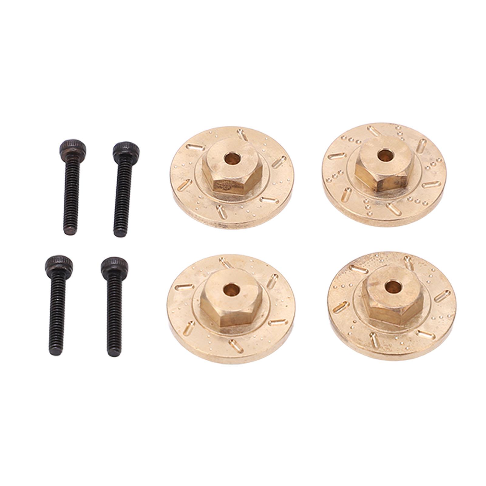 

RC Brass Hexagonal Counterweight Adapter Wheel Weights Hex Adapter for Kyosho for Mini Z for Wrangler 1 18 1 24 RC Car