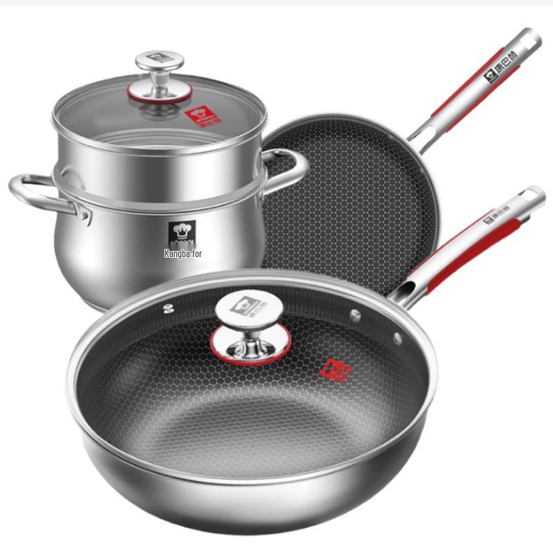 KOBACH 316L Stainless Steel 3-Piece Cookware Set