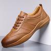 Italian Brand Men's Oxford Shoes Classic Brown Men's Outdoor Hiking Shoes Versatile High-quality Leather Workwear Shoes