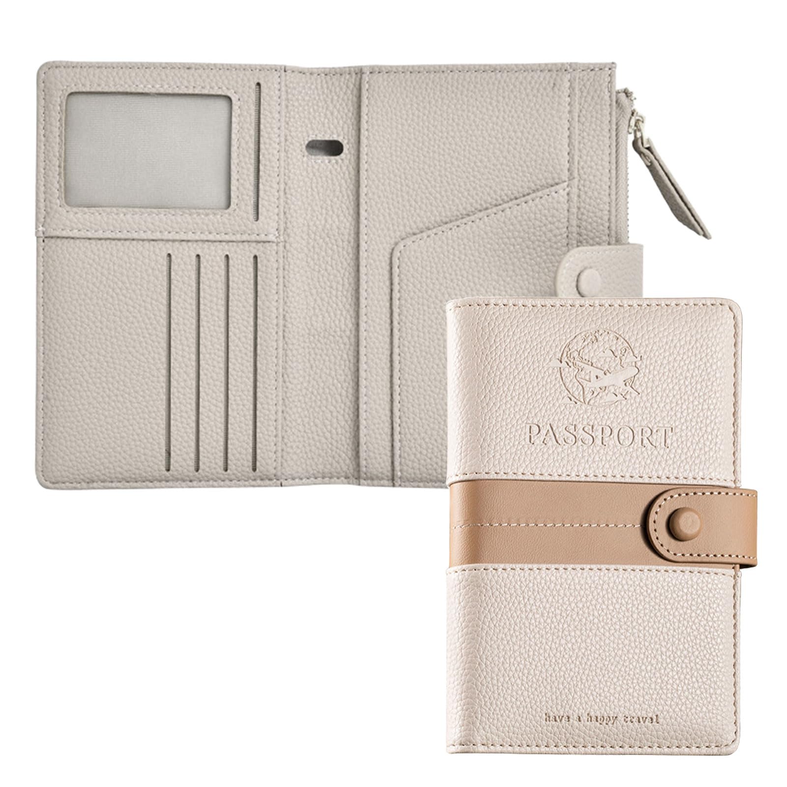 

Паспорт Паспорт ПУ Электромагнитная волна Карта для хранения Паспорт Авиакомпания Авиа Паспорт Кошелек [Покмил] Чехол, Защита от считывания, Обложка, Кожа, Блокировка, белый