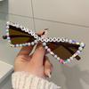 Luxury Cat Eye Rhinestone Classic Sunglasses Noble Luxury Designer Triangle Glasses Uv400 Trend Lunettes De Soleil Pour Femmes