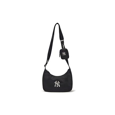 New York Yankees Nylon Shoulder Bag Shoulder Bag Crossbody Bag Unisex Black Casual