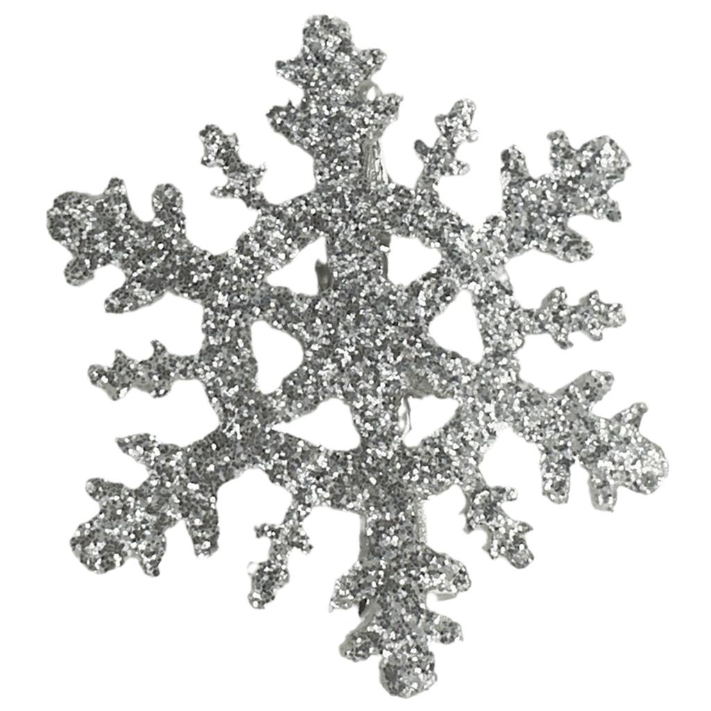 Snowflake Barrettes Studded Christmas Glitter Elegant Snowflake Hair Clip Christmas for Women, Snowflake
