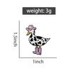 Pink Cow Cowgirl Duck Enamel Pin Western Duck Cowboy Boots Silly Goose Animal Brooch Lapel Badge Funny Jewelry Gift For Friends