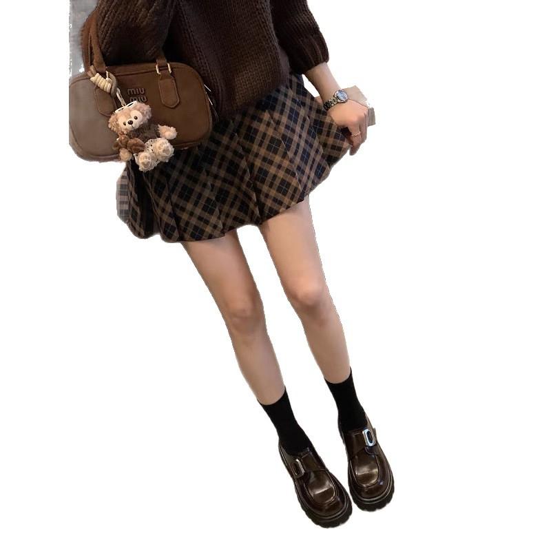 Rindslederversion~ College-Stil Muffin-Plateausohle Lazy One-Pedal kleine Lederschuhe Damen 2025 neu Metallschließe Slipper