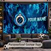 Club Brugge FC Personalized Tapestry Support Custom Name, Wall Art Home Decoration
