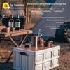 15L Folding Storage Box with Wooden Lid