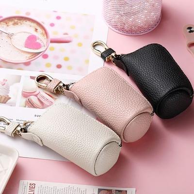 Mini borsa portachiavi multifunzionale da uomo e da donna, portachiavi alla moda, semplice, con cerniera, portachiavi per auto, grande capacità, organizer da viaggio.