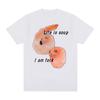 Life Is Soup But I Am Fork I Shrimp Seal Meme Funny Graphic T Shirt  Women Retro Classic T Shirt Summer T Shirts