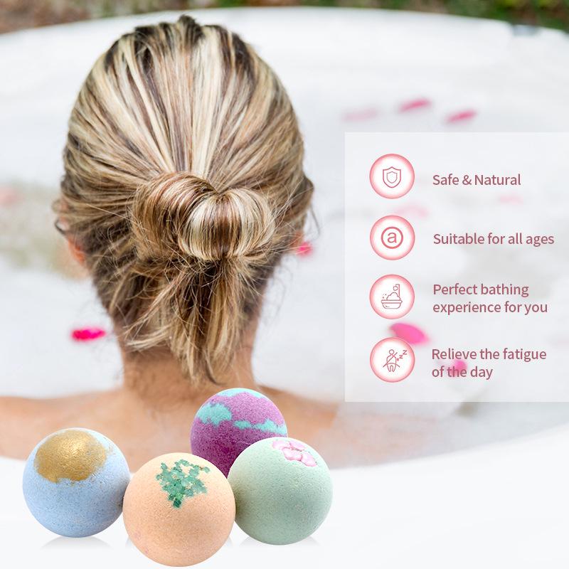Cross-Border Bath Bomb: Sea Salt Bubble Exploding Bath Ball