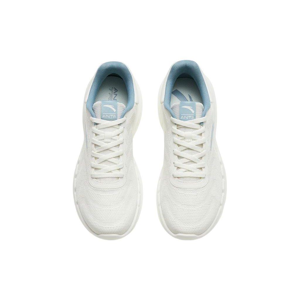Anta Training Series Fabric Non-Slip Wear-Resistant Low-Top Training Shoes Men Sneakers Ivory-White Gray 112327792-1