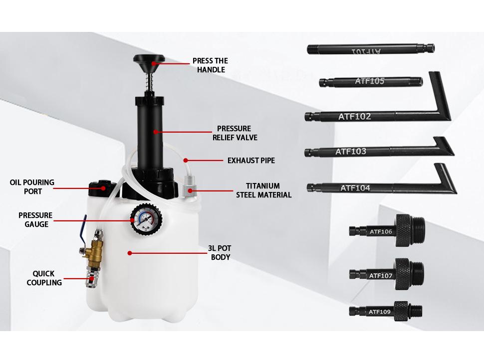 3L Car Brake Fluid Reservoir & Change Tool