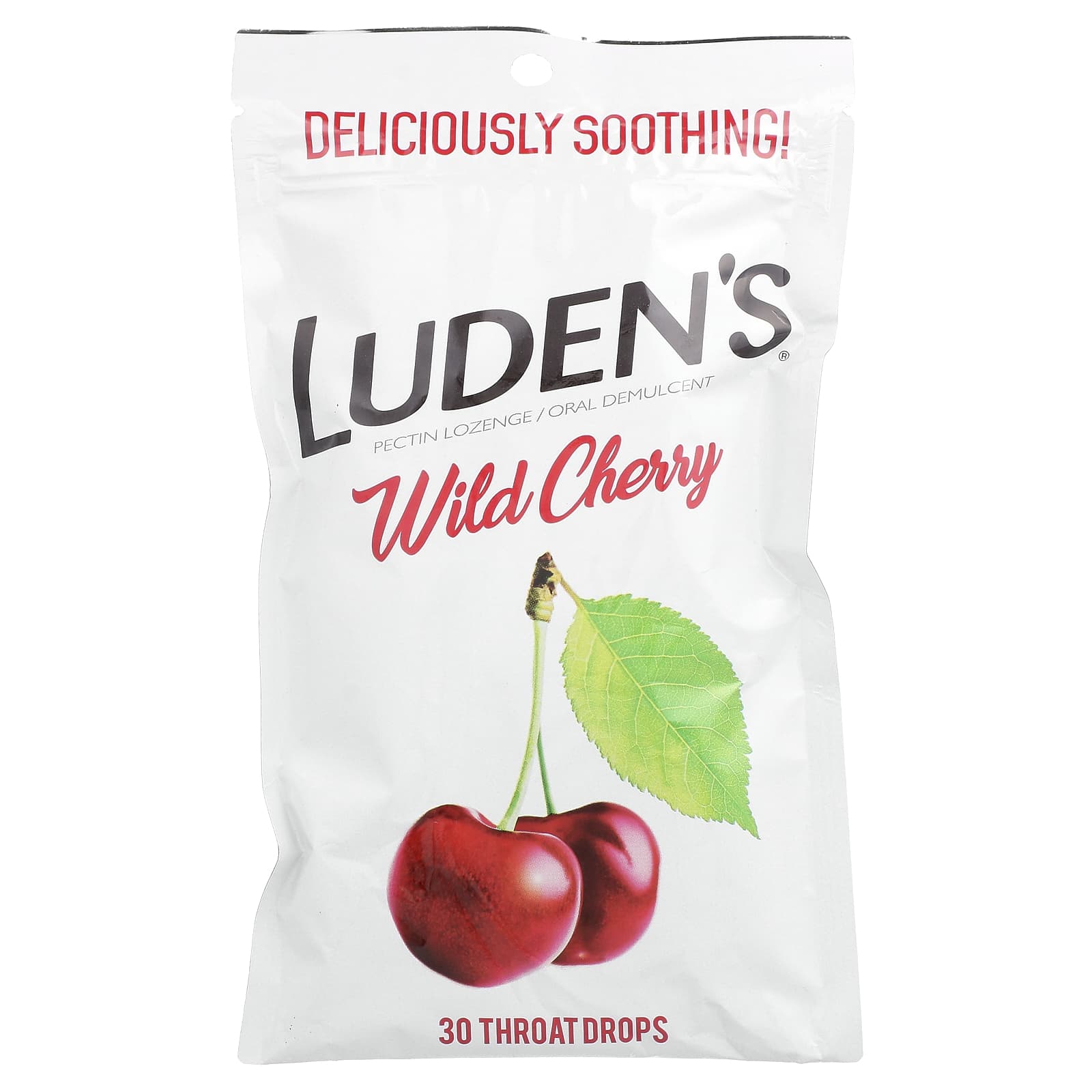 

Luden S, Pectin Lozenges/Oral Relief, Wild Cherry, Throat Drops 30 Count
