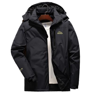 חליפת סערה חיצונית לגברים סקי אביב וסתיו נושם עמיד ללבוש מעיל טיפוס הרים זוגי