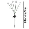 Waterproof Solar Fiber Optic Flower Fiber Optic 6 Heads Solar Garden Lights Simulation Flower Lawn Night Lights Wedding Party