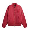 Li Ning Sports Lifestyle Series Baseball Collar Embroidered Pattern Letter Couple Cotton Jacket Unisex Jacket AJMW199-4