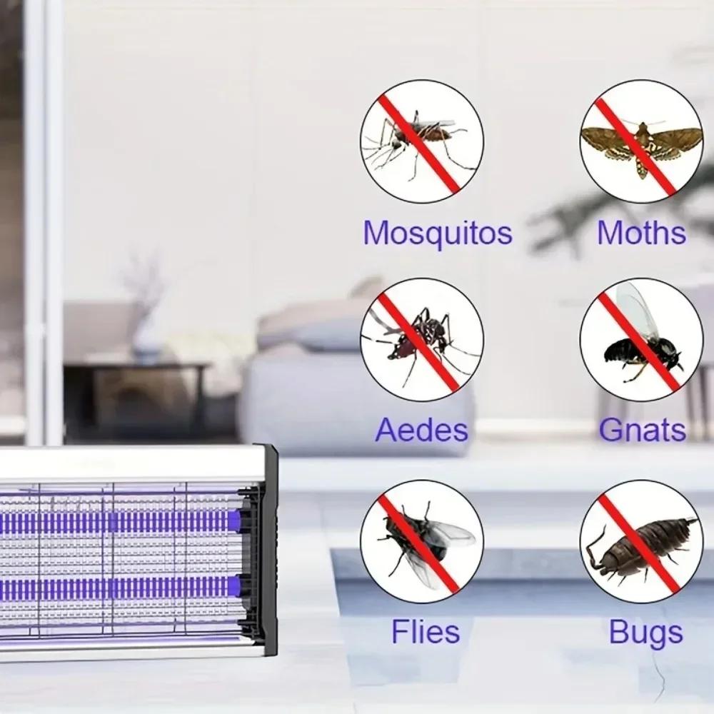 Commercial Mosquito Killer Lamp, Silent Wall Mounted Insect Trap for Hotel Bedroom Restaurant Garden Farm