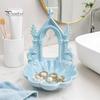 Macaron Color Jewelry Tray Storage Tray, with Gothic Arch Pearlescent Design, Organizer Themed Organizer, for Rings Earrings Necklaces Dressing Table
