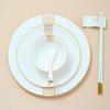 Ruhan Gold Rim Bone China Charger Plate