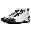 Li Ning WOW 10 Gentleman Slip Resistant Abrasion Resistant Mid Top Basketball Shoes Men's Black White ABAS075-6