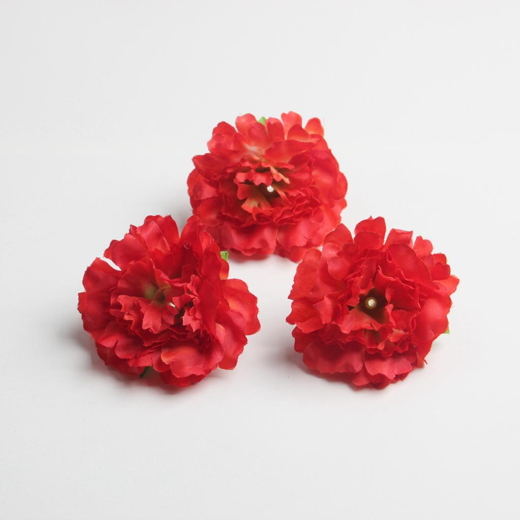 20 Piece Silk Artificial Flowers Rose Heads Fabric Roses Decorative Flower Wedding Party