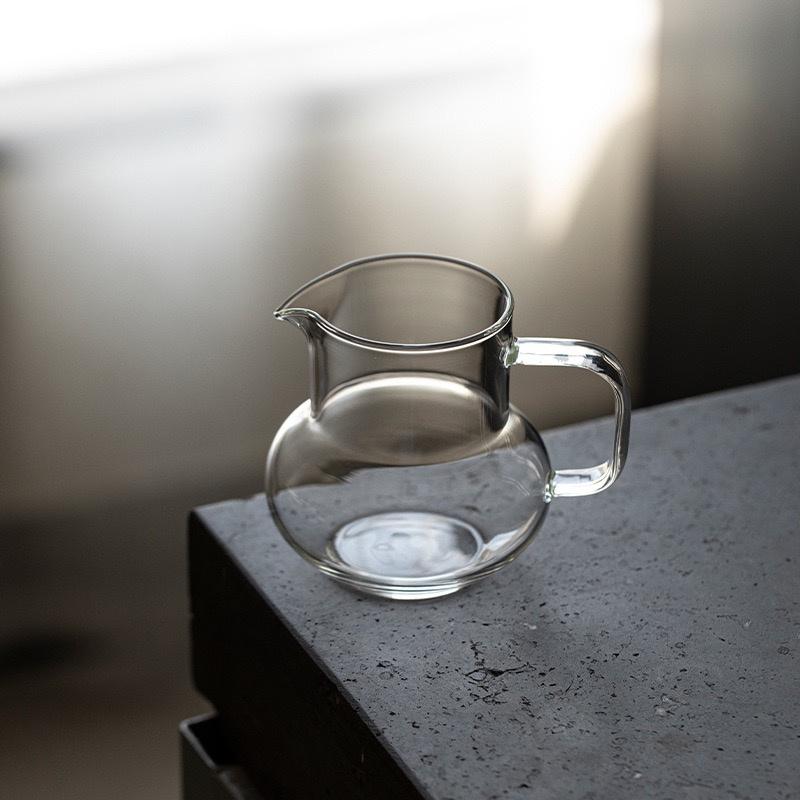 250ml Heat Resisting Clear Glass Tea Pitcher Tea Pot Fair Cup Chahai Chinese Kung Fu Tea Set Milk Hand brewed Coffeepot