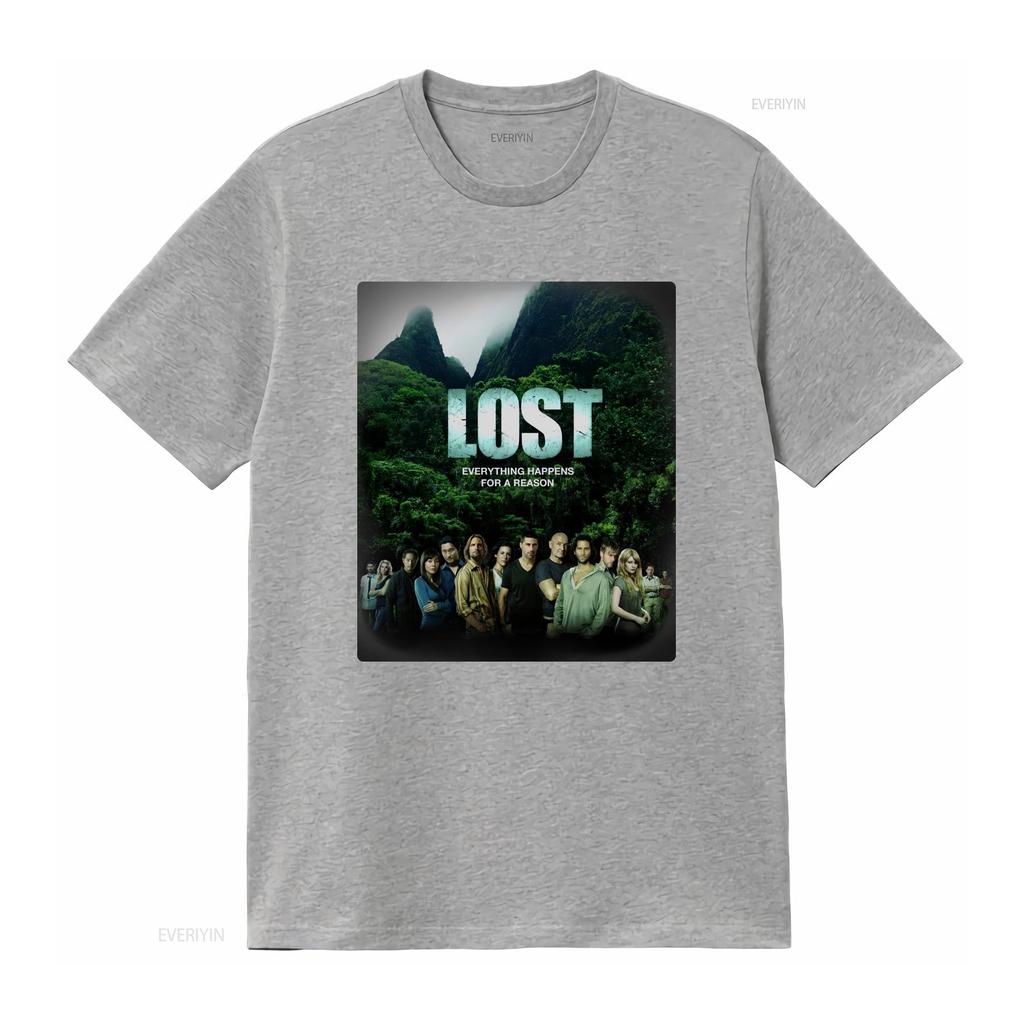 Lost TV Series T Shirt vintage Washed fashion streetwear Stretched Soft Comfortable designer clothes graphic Casual Stylish