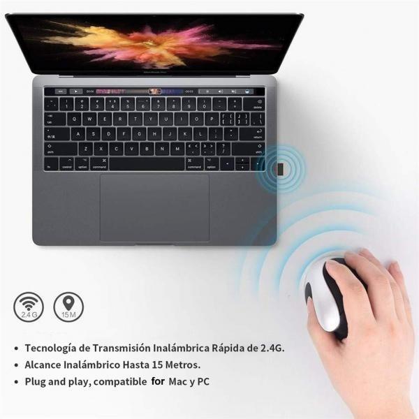 Professionelle 2,4 GHz 5 Tasten Wiederaufladbare Batterie Kabellos Ergonomisch Vertikal Optische Maus