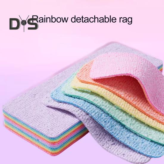 2 Stück Rainbow Rag PVA Wrap Technology Schwamm Umweltfreundlicher, super saugfähiger Reinigungsschwamm Küchenzubehör